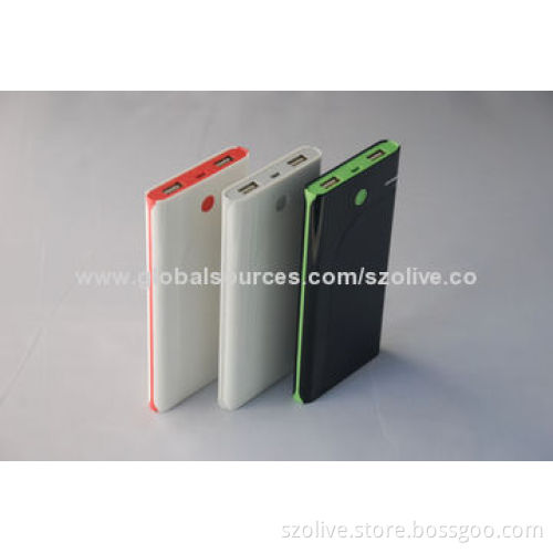 ABS plastic with polymer battery of 10,000mAh capacity